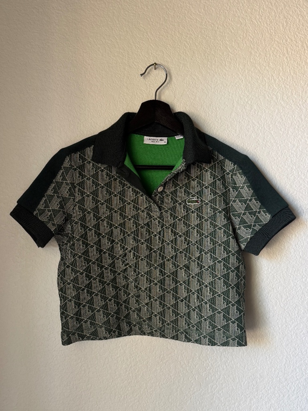 Lacoste Cropped Polo | Women's 36 (Size Small)